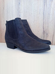 Нові черевики, чорні жіночі демі напівчеревики на низькому, осінь весна, 42