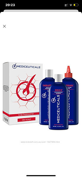 Набір для жирної шкіри голови mediceuticals scalp treatment kit