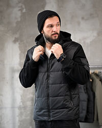 Чоловіча куртка демісезона чорна