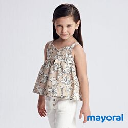 Легкий стильный топ футболка майка блуза Mayoral 98, 104, 116, 122, 128 см