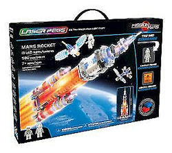 Конструктор с подсветкой  Laser Pegs Mission Mars Rocket Building Toy