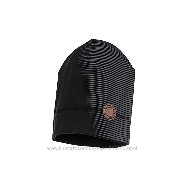Демісезонна шапка Lenne Mego  р.52.54,56, чорна, сіра
