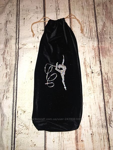Чехол для булав с блестящей гимнасткой на  любого размера, художественная