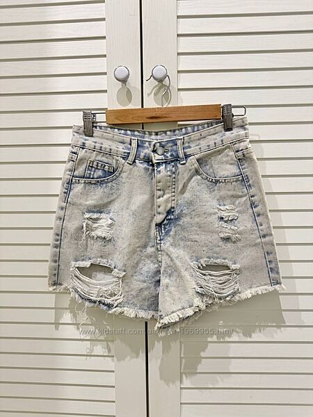 Шорти джинсові жіночі 89020 38 М  Блакитні