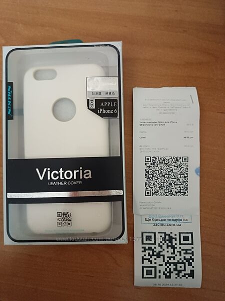Чехол Nillkin для iPhone 6 6S Victoria ser. Белый