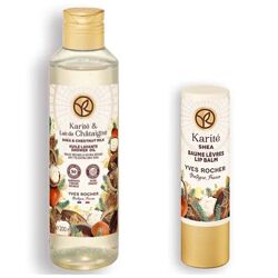 Набор Масло для душа Карите Каштановое молочко Бальзам Ив Роше Yves Rocher 