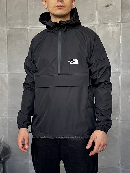 Чоловічий анорак The North Face чорний куртка норт фейс тнф