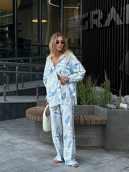 Костюм Сорочка  штани  високої якості льон- тенсел 