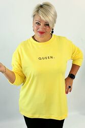 Лонгслів  із написом QUEEN чи з сілуетом дівчини но тільки в білому коль