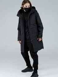Весняна парка Рейдер подовженого крою з блискавками по боках, глибоким капю