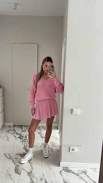 Костюм Сицилія Светр  юбка пліссе 