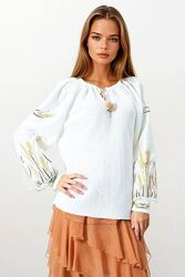 Вязана вишиванка. Супер комфортна та досить тепла вишиванка- світшот з ніж