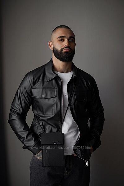 Шкіряна куртка Norvik. Оверсайз крій