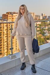 Жіночий спортивний костюм Dream unisex з начісом теплий худі та джоггер