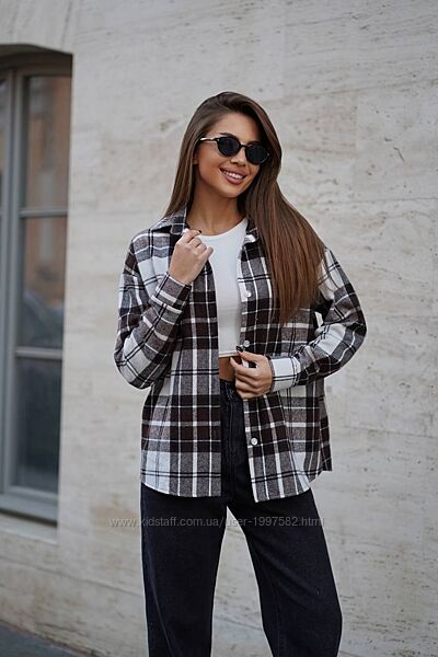 Тепла сорочка у клітинку  must-have цього сезону Мяка, тепла і неймовірн