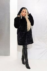 Неймовірно мяка, стильна й тепла  Екошубка з екохутра кролик 