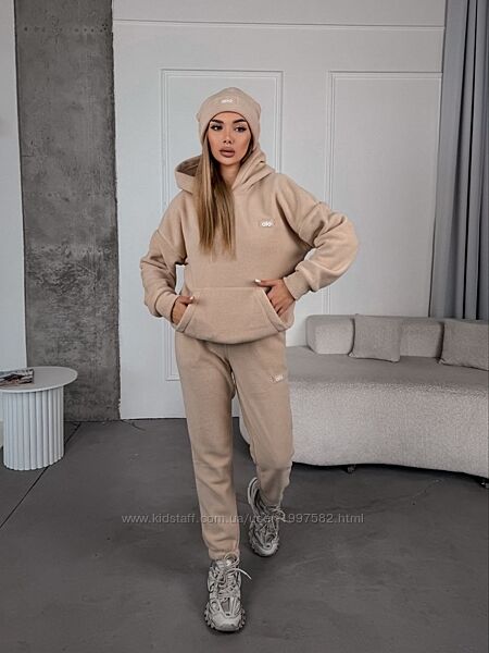 Теплий костюм з флісу полар з шапкою. Must have сезону осінь-зима. Теплі фл