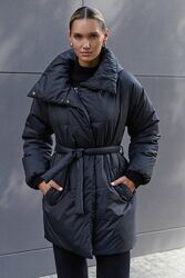 Куртка подовжена з поясом