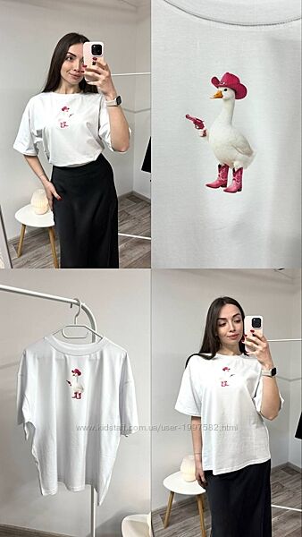 Футболки OVERSIZE із принтами  