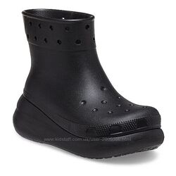 Жіночі гумові чоботи на платформі Crocs crush Boot Оригінал w7-w10