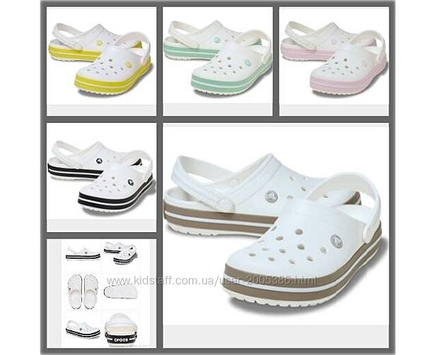 жіночі сабо Crocs Crocband Clog аквашузи крокс оригінал w7 w8 w10
