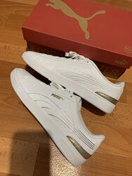 Женские летние белые кеды Puma Vikky V3 Metallic Shine White оригинал р.39