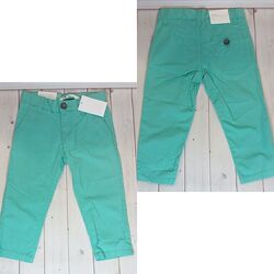 Нові штани, брюки м&acuteятного кольору h&m 92 98