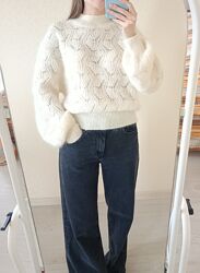 & other stories ажурний светр вовна, мохер