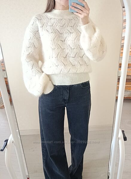 & other stories ажурний светр вовна, мохер