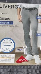 Чоловічі штани чіноси прямого крою livergy сток німеччина