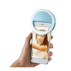 Светодиодное селфи кольцо Голубое Selfie Ring Light