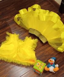 Костюм курчата, циплятко. , сонечко, соняшник. Жовта юбка