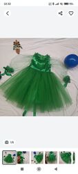 Зелена святкова сукня, пишна сукня на рік. Сукня ялинки. Новорічна сукня. 