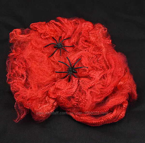 Павутина на Хелловін 20 г червоний