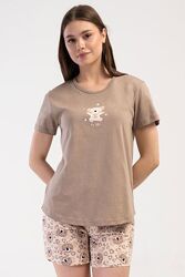 Піжамка футболка шорти для дому та сну 