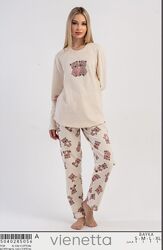 Теплі байкові піжами для дому та сну 