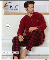 Теплі флісові піжами для чоловіків 