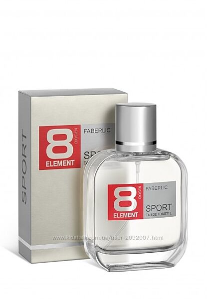 Туалетна вода для чоловіків 8 Element Sport Faberlic 100 мл 35 мл