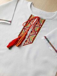 Вишиванка для хлопчика. Ручна вишивка, домоткане полотно 100 бавовна