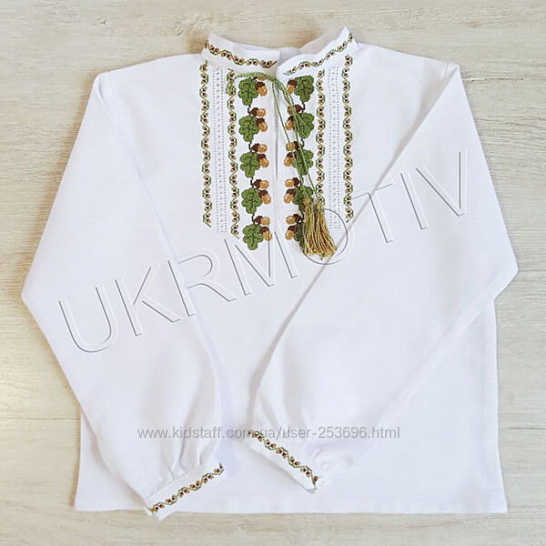 Вишиванка для хлопчика. Ручна вишивка, домоткане полотно 100 бавовна