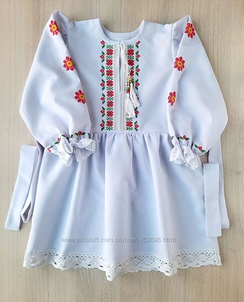 Сукня-вишиванка  з ручною вишивкою по домотканому полотну100 бавовна