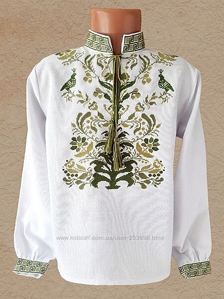 Вишиванка для хлопчика. Ручна вишивка, домоткане полотно 100 бавовна