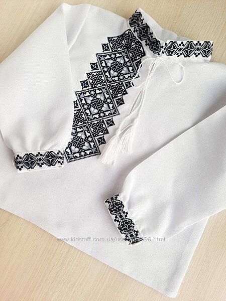 Вишиванка для хлопчика. Ручна вишивка, домоткане полотно 100 бавовна