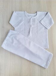 Вишитий костюм для хрещення. Ручна вишивка, домоткане полотно1005 бавовна