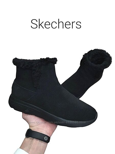 Кожаные женские ботинки Skechers Оригинал