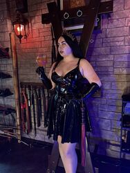 ЛАТЕКС ПЛАТЬЕ ЧЕРНОЕ XL