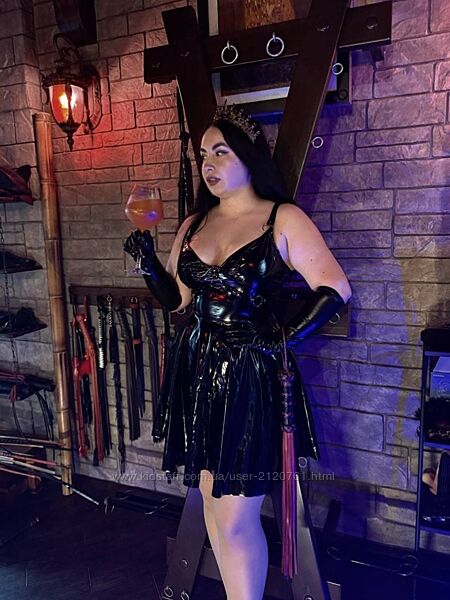 ЛАТЕКС ПЛАТЬЕ ЧЕРНОЕ XL 