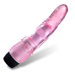 Вибратор розовый силиконовый