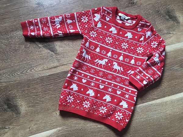 Тепла новорічна сукня від E-vie angel на 2-3 роки