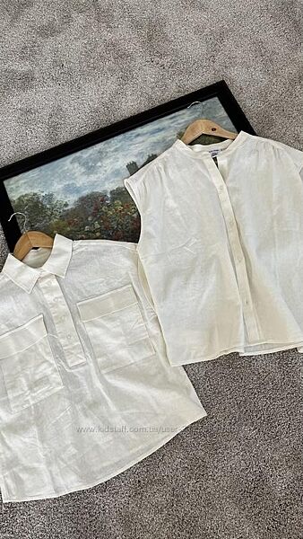 Calvin klein, блузи ж із, льняні , оригінал, нові з бірками.